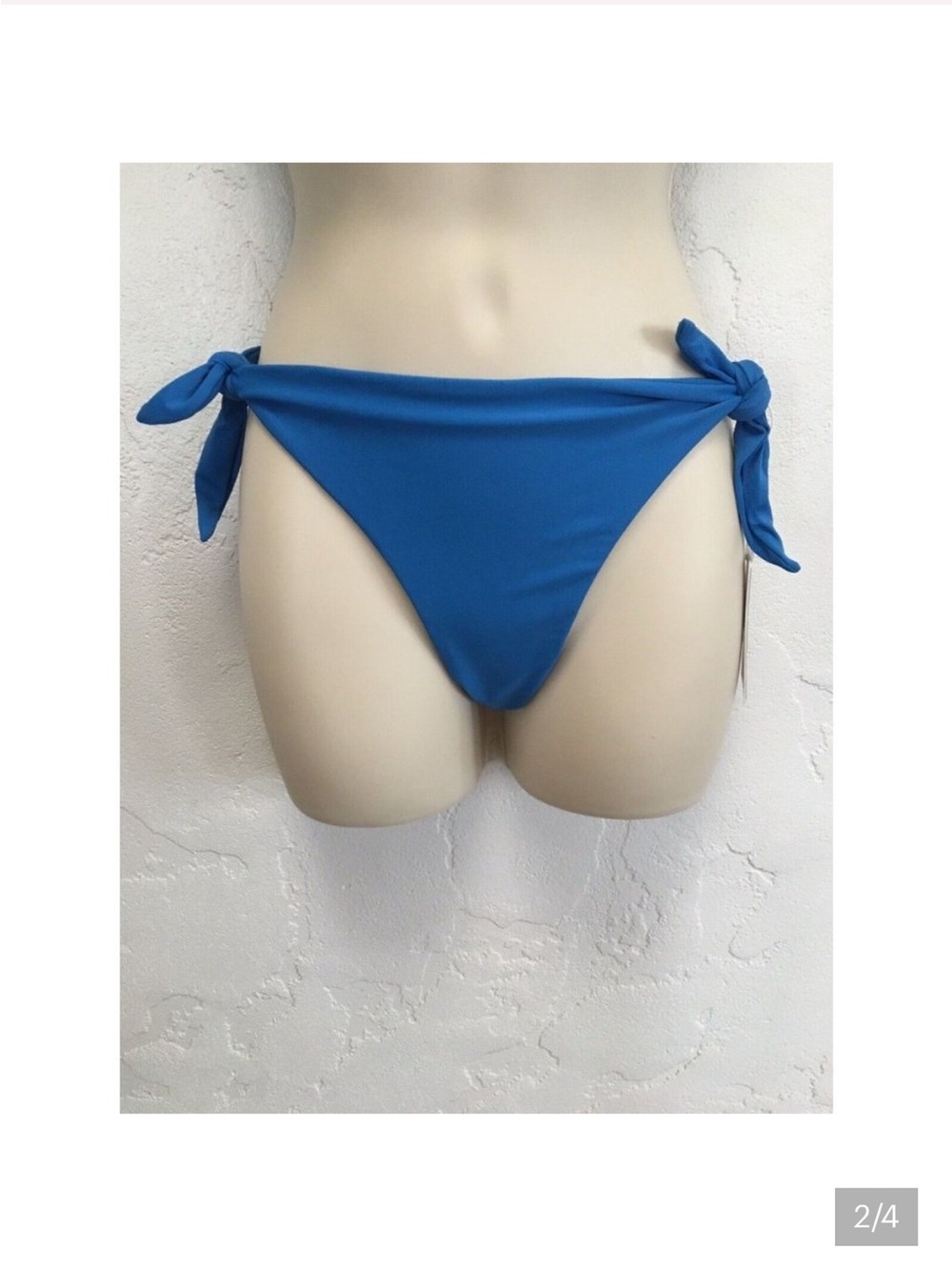 Mikoh Valencia Blue Tie-Side Bikini Bottoms